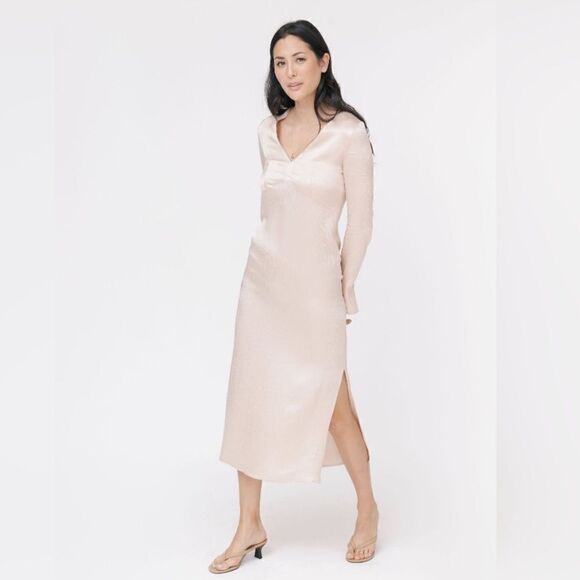 Smash + Tess Sloane Maxi Dress in Champagne- size XS - Picture 1 of 12
